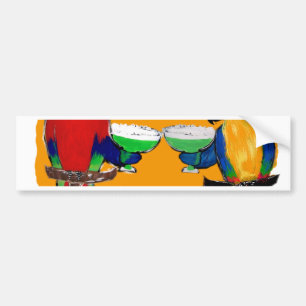 Drunkin Parrots Bumper Sticker