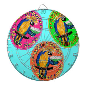 DRUNKIN PARROTS DARTBOARD