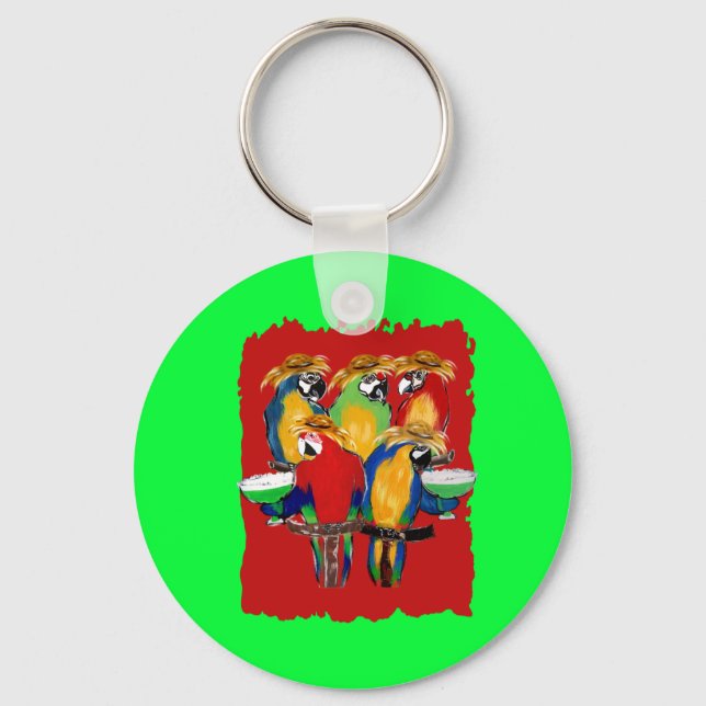 Drunkin Parrots Key Ring (Front)