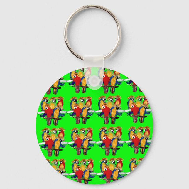 Drunkin Parrots Key Ring (Front)