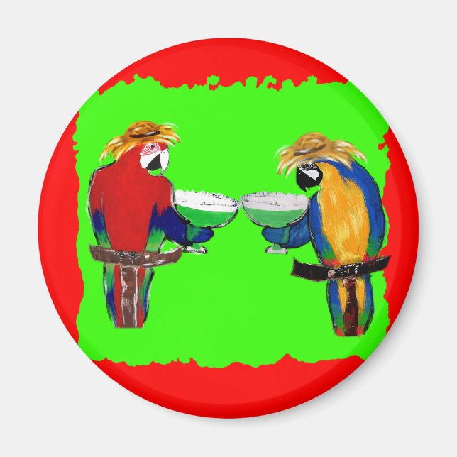 Drunkin Parrots Magnet (Front)