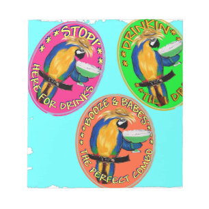 DRUNKIN PARROTS NOTEPAD