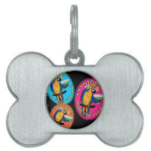 DRUNKIN PARROTS PET NAME TAG