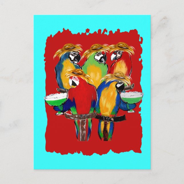 Drunkin Parrots Postcard (Front)