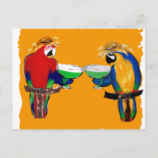 Drunkin Parrots Postcard (Front)