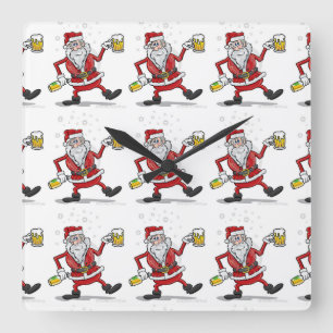 "DRUNKIN' SANTA" CLOCK