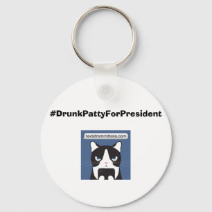 #DrunkPattyForPresident Basic Keychain