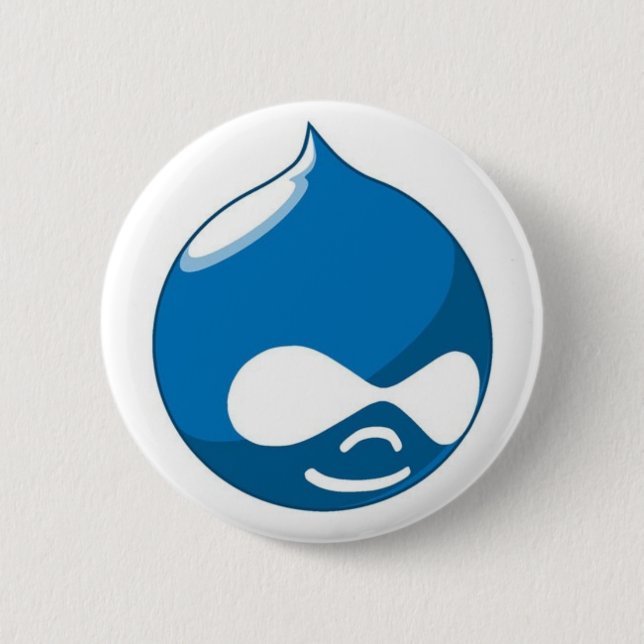 Drupal 6 Cm Round Badge (Front)