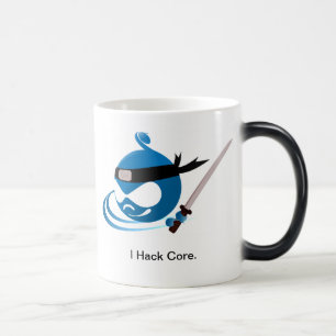 Drupal I Hack Core coffee mug