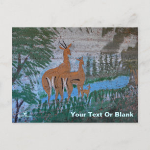 Druze Street Art - Gazelle Postcard