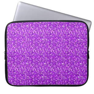 Druzy crystal - amethyst purple laptop sleeve