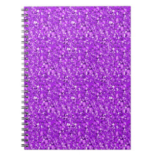 Druzy crystal - amethyst purple notebook