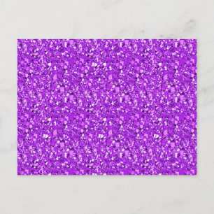 Druzy crystal - amethyst purple postcard