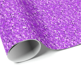 Druzy crystal - amethyst purple wrapping paper