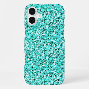 Druzy crystal - aquamarine blue iPhone case
