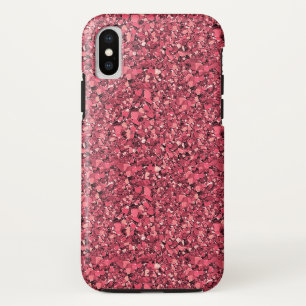 Druzy crystal - garnet red iPhone XS case