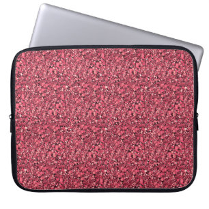 Druzy crystal - garnet red laptop sleeve