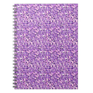 Druzy crystal - light orchid notebook