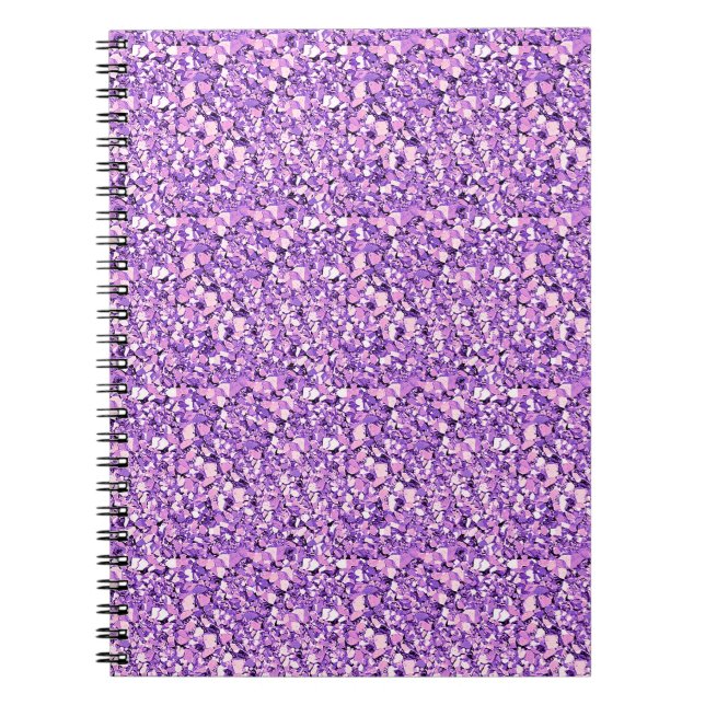 Druzy crystal - light orchid notebook (Front)