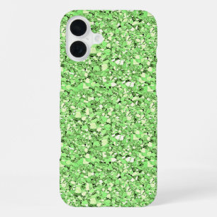 Druzy crystal - peridot green iPhone 16 plus case