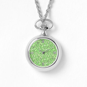 Druzy crystal - peridot green watch