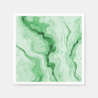 Druzy Forest Green Agate Look Napkin