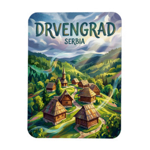 Drvengrad Serbia Magnet