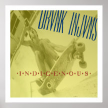 DRVNK INJVNS- Indigrnou 24"x 24"