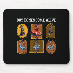 Dry Bones Come Alive Dancing Skeleton Christian Ha Mouse Pad