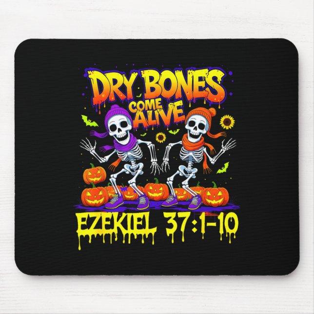 Dry Bones Come Alive Ezekiel 37 Bible Verse Christ Mouse Pad (Front)