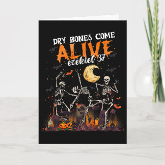 Dry Bones Come Alive Ezekiel 37 Funny Dancing Skel Card