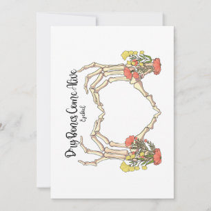 Dry Bones Come Alive Ezekiel Christian Inspiration Invitation