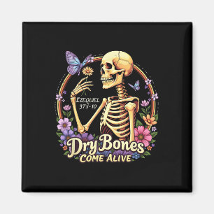 Dry Bones Come Alive Halloween Dancing Skeleton Ch Magnet