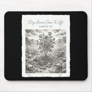 Dry bones come to life christian bible poster mouse pad