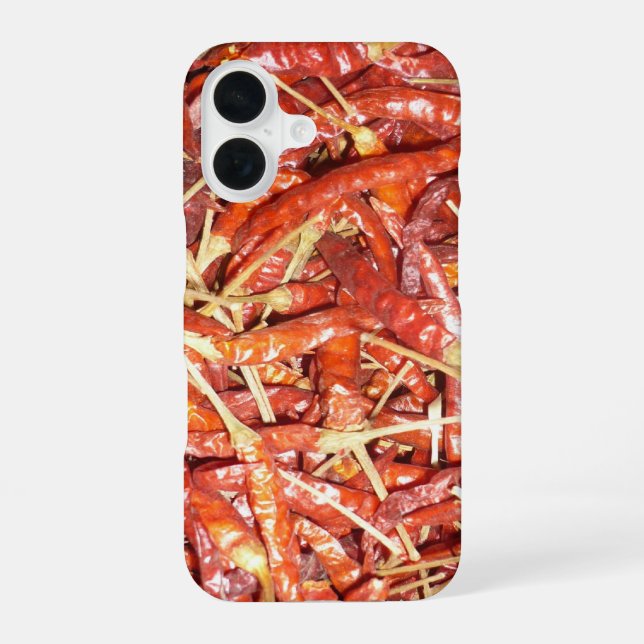 dry chillies iPhone 16 case (Back)