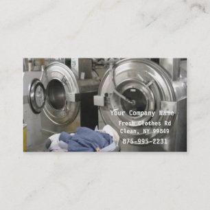 Dry Cleaners or Laundry Business Card