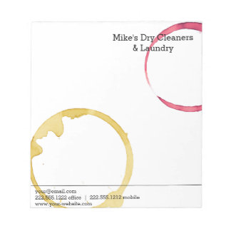 Dry Cleaning and Laundry wine stain is not a crime Notepad