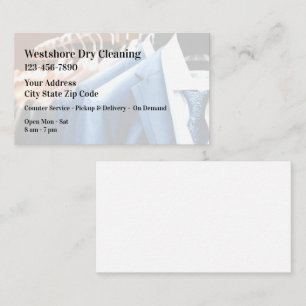 Dry Cleaning Store Business Cards