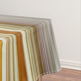 Dry Corn Yellow and Olive Green Stripe Tablecloth