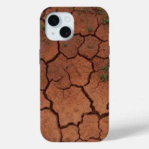 dry, cracked ground iPhone 15 case