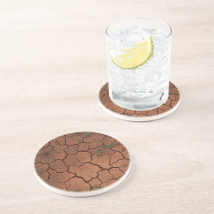 dry, cracked ground coaster