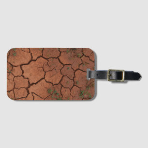 dry, cracked ground luggage tag