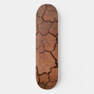dry, cracked ground skateboard