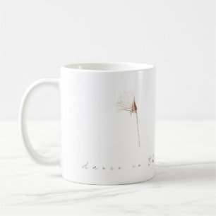 Dry dandelions ink drawing coffee mug