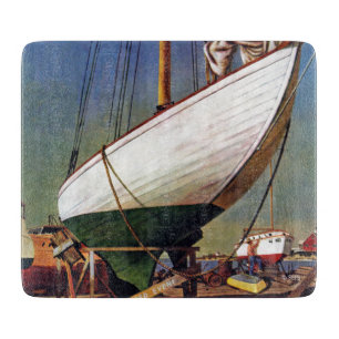 Dry Dock by John Atherton Cutting Board