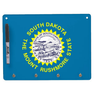 Dry Erase Board with Flag of South Dakota, USA