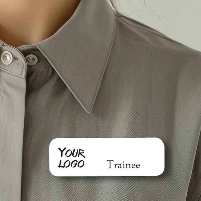 Dry Erase Business Customisable Trainee Logo Name Tag (Creator Uploaded)