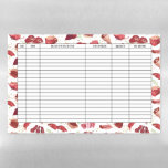Dry Erase Freezer Inventory Fridge Magnet Sheet<br><div class="desc">Keep track of your fridge, freezer and pantry inventory. Don't worry about forgetting leftover meals or frozen dinners, or guessing what might be in the back of the pantry. Reduce food waste and spend less time shopping. With this inventory checklist set, you can effortlessly organize your grocery list and know...</div>