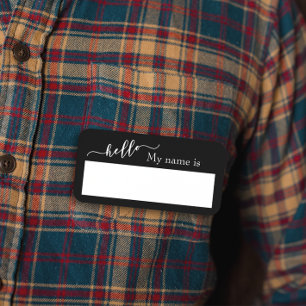 Dry Erase Hello Customisable  Reusable Name Tag