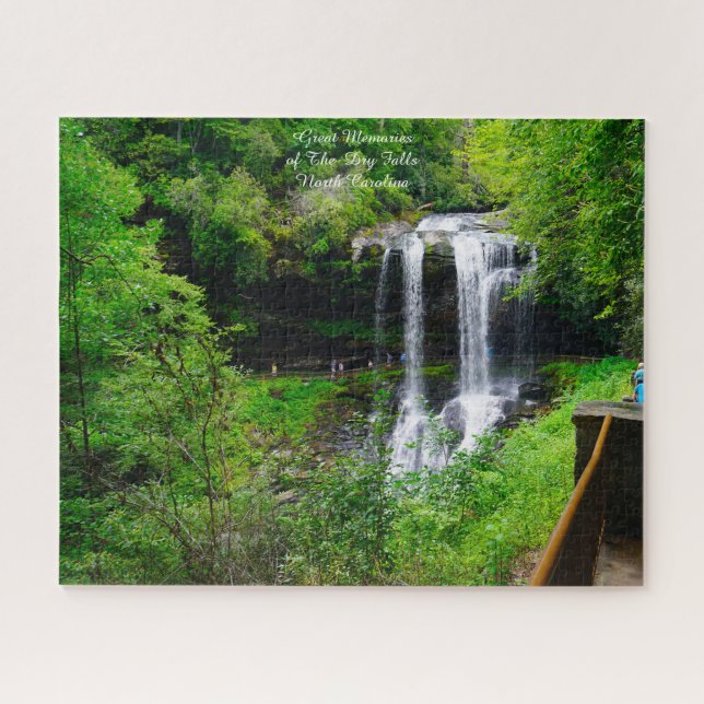 Dry Falls North Carolina.Christmas Greetings Jigsa Jigsaw Puzzle (Horizontal)